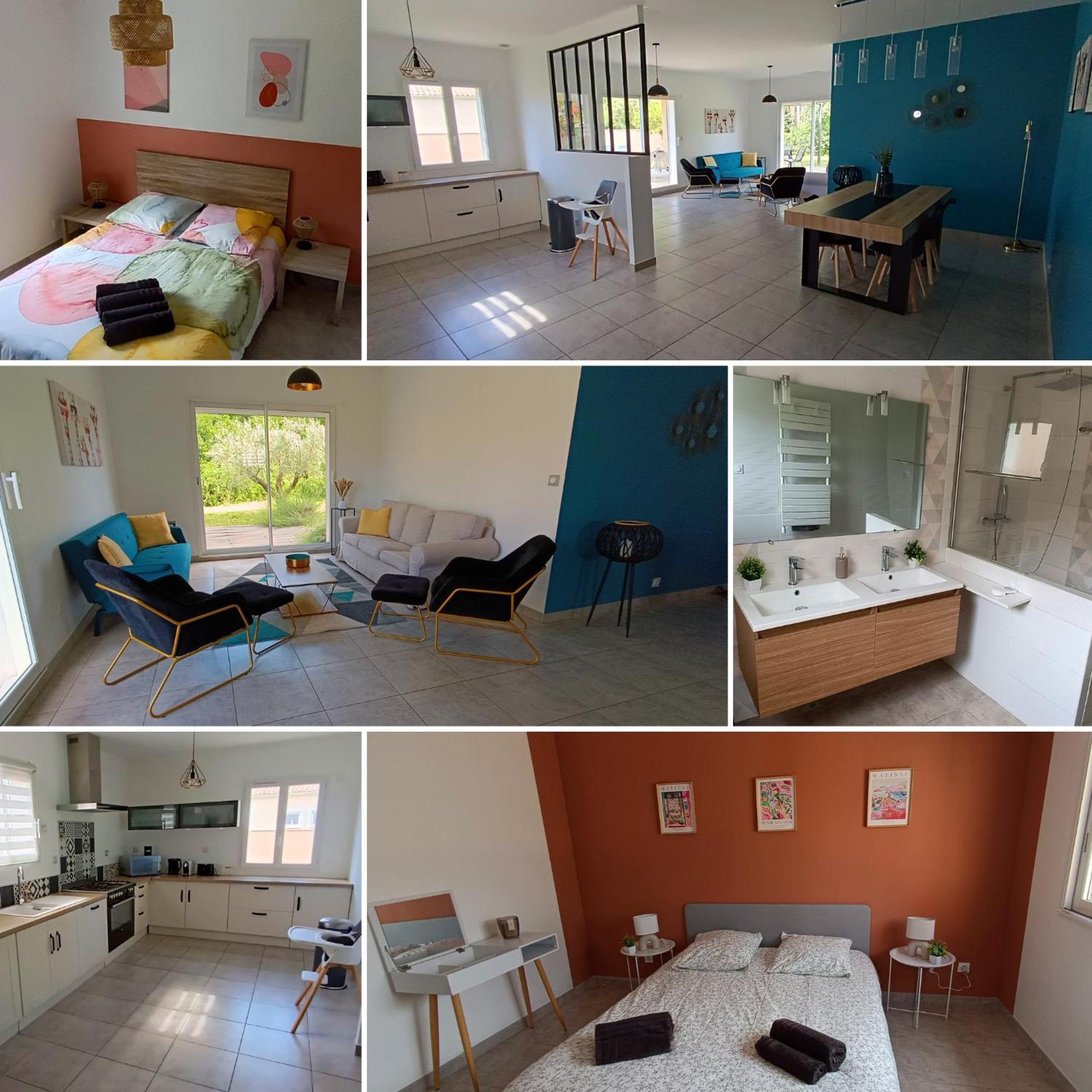 La Villa Lyne - Villa Moderne 4 Chambres 8 Personnes Clim Lèzan Eksteriør bilde